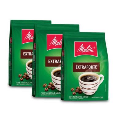 Imagem de Café Moído Extraforte Melitta Kit 3 Pacotes de 500g