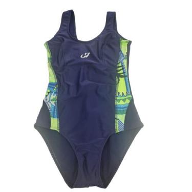 Imagem de Maiô Hammerhead Xtra Life com detalhe - Marinho/Estampa, Azul escuro, 