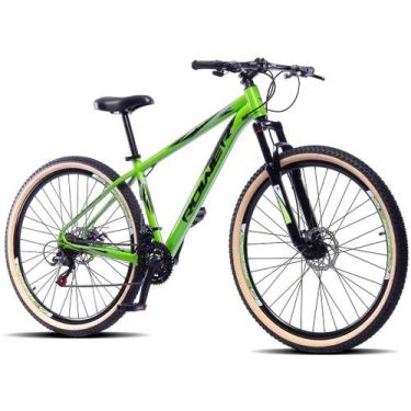 Imagem de Bicicleta aro 29 masculina rower x lite 21v, 15, Verde limão metalico