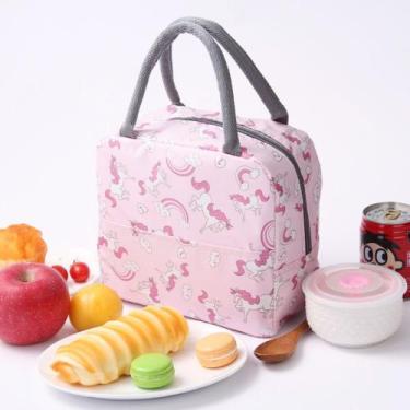 Imagem de Bolsa Térmica Portátil Almoço Piquenique Mamadeira Sucos Água Viagem -