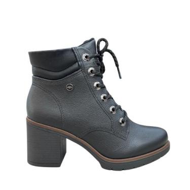 Imagem de Coturno Dakota D0391 Feminino Curto Médio Bloco, Preto, 35, Feminino