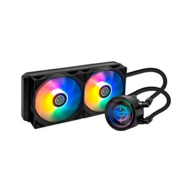 Imagem de Water Cooler TGT Spartel V2, Rainbow, 240mm, Preto, TGT-SPLV240-BK01