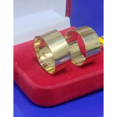 Imagem de Alianças Casamento Grossa e Larga Ouro 18 kilates 12,00 Gramas 10 mm M