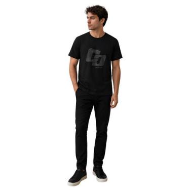 Imagem de Camiseta Masculina Logo Marmorizada Colcci, Preto, P