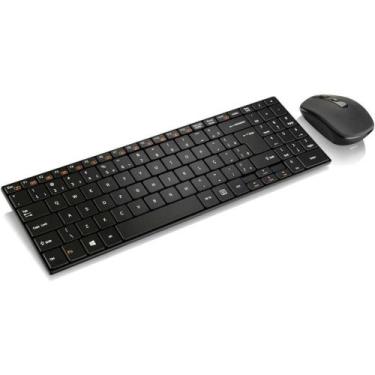 Imagem de Kit Perifericos Teclado+mouse sem Fio Preto KIT (7899838807171) - Mult