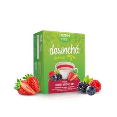Imagem de Desinchá Sabores - 10 Sachês Frutas Vermelhas - Desinchá