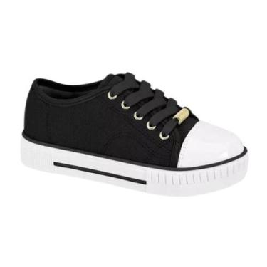 Imagem de Tenis Escolar Cano Baixo Meninas Conforto Molekinha 2565.100, 31, Pret