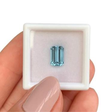 Imagem de Água Marinha Azul Baguete 2,14ct - ENE2ESE