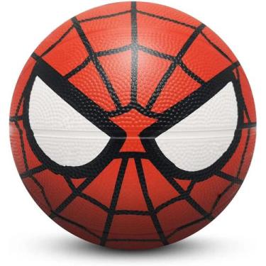 Imagem de Bola de basquete homem aranha colecao rostos borracha tam3 marvel - Ro