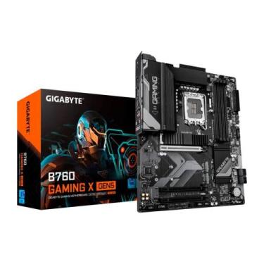 Imagem de Placa Mãe Gigabyte B760 GAMING X GEN5, Intel LGA 1700, ATX, DDR5, PCIe