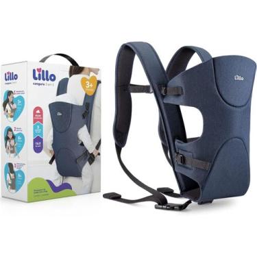 Imagem de Canguru Carregador de Bebê 3 Posições Até 9kg Lillo 3+ Meses, Azul