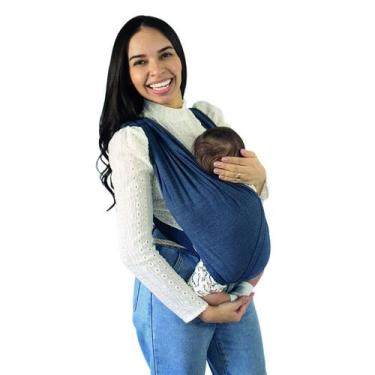 Imagem de Sling em X da KaBaby GG Jeans O tecido macio e respirável