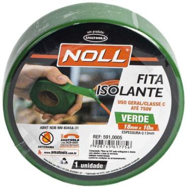 Imagem de Fita Isolante Verde 18mm x 10m (591,0005) - Noll