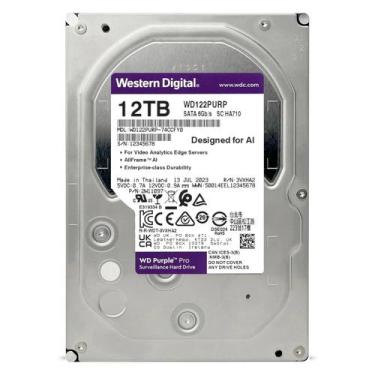 Imagem de HD Western Digital WD Purple Pro 12TB 3.5" SATA 3 7200PRM - WD122PURP