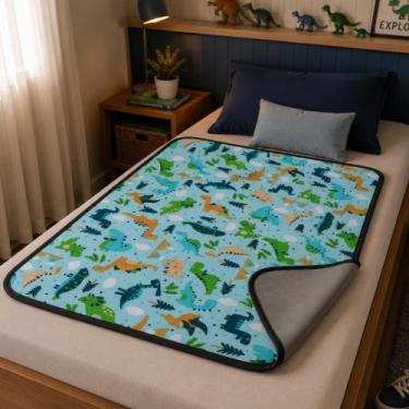 Imagem de Protetor De Cama Infantil Anti Xixi E Anti Mancha 100x70  material sin