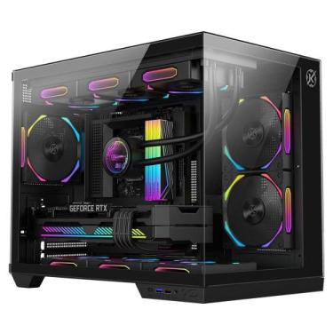 Imagem de Gabinete Gamer Kalkan Saga S/Fan S/Fonte Micro ATX USB 3.0 Compacto Pr