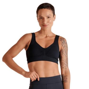 Imagem de Top feminino basic com bojo removivel lupo, GG, Preto