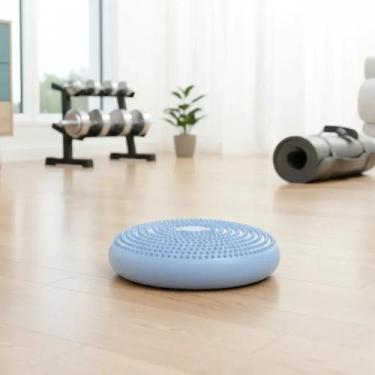 Imagem de Almofada De Equilibrio Disco Fortalecimento Com Bomba Azul - DUDADEN S