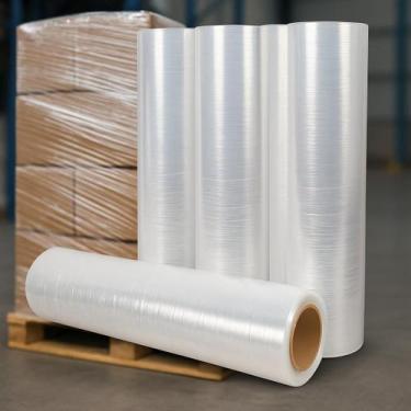 Imagem de 4 rolos filme stretch 50cm x250metros 2,5kg transparente - Tutti Supri