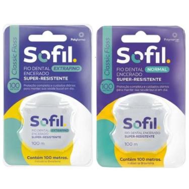 Imagem de Fio Dental Extrafino Encerado Menta Sofil 100m