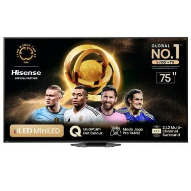 Imagem de Smart TV Hisense Mini LED UHD 4K 75" Polegadas Frequência 144 Hz e Wi-