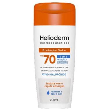 Imagem de  Protetor Solar Fps 70 Ativo Hialurônico 200ml Helioderm
