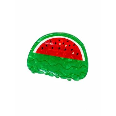 Imagem de Presilha de Cabelo Acrílico Frutas - Amaite Make, MELANCIA