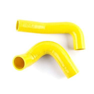 Imagem de LUXERAD Tubo de refrigeração de 3 camadas de 4,5 mm de desempenho de silicone para Chevrolet Bel Air 4.3L-V8 (amarelo)