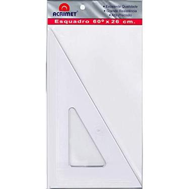 Imagem de Esquadro Acrimet 540.3 de 30 x 60 graus com 26 cm de comprimento SEM ESCALA