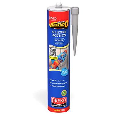 Imagem de Adesivo Silicone Acetico Transparente DRYKO 260G Vedatudo