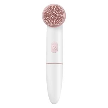 Imagem de Escova de limpeza facial elétrica, 2 em 1 escovas de limpeza facial elétrica escovas de rosto de silicone recarregável escova recarregável Removedor de poros (Color : 3)