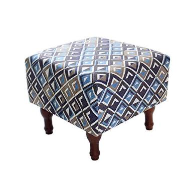 Imagem de Puff Banqueta com Espuma 40x40cm Decorativo Quadrado Pés Madeira BF Colchões