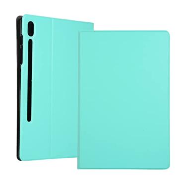 Imagem de Tablet protetor PC Capa Para Lenovo Tab P12 Pro 12.6 polegadas Caixa De Tablet, Premium Choque Prova Folio Case, Angles Multi-Visão, Macio Tpu. Tampa traseira Auto Sleep/Wake (Color : Green)