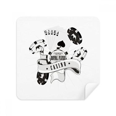 Imagem de Baralho de cartas com lascas, utensílios de jogos estampados, óculos, tecido de camurça, pacote com 2