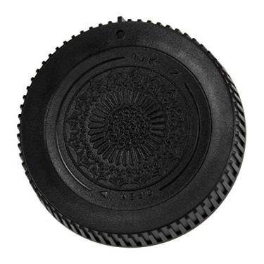 Imagem de Tampa da lente traseira preta Fotodiox Designer para lentes Z da Nikon - Compatível com lentes de montagem Z da Nikon e montagens de adaptador (substitui a tampa da lente traseira Nikon LF-N1) - Plástico