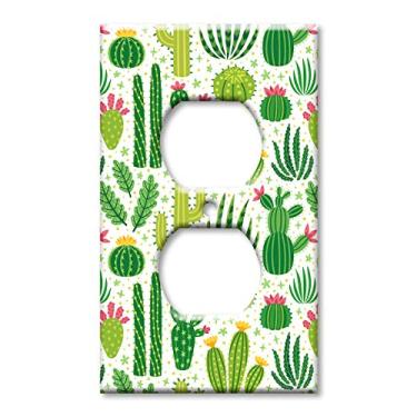 Imagem de (Outlet) - Art Plates Brand Electrical Outlet Cover Wall/Switch Plate - Cactus