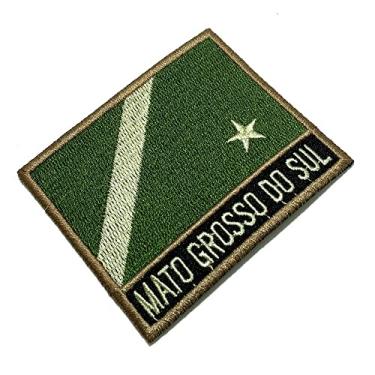 Imagem de BE0011NT03 Bandeira Mato Grosso do Sul Bordado Termo Adesivo