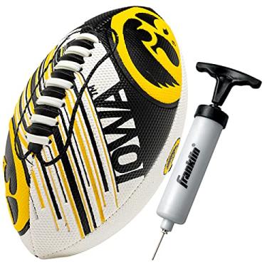 Imagem de Franklin Sports Iowa Hawkeyes Football – Mini futebol juvenil – 21,5 cm – Textura de aderência fácil – Perfeito para crianças!
