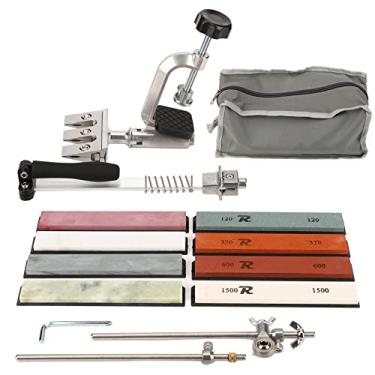 Imagem de Kit De Pedra De Amolar De Faca, Conjunto De Pedra De Afiar Profissional, Afiador De Faca De Pedra De Amolar Com 8 PeçAs Pedras De Amolar, Pedra De áGua De âNgulo Fixo Para Cozinha DoméStica