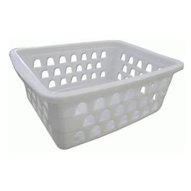 Imagem de Cesto Organizador Multiuso Medio Branco 15x6x20 Cm