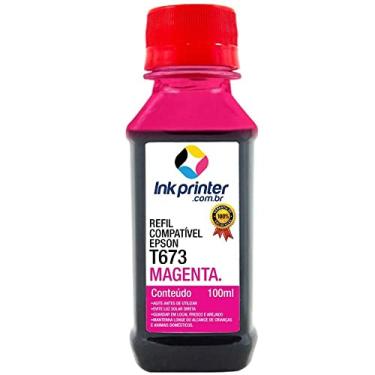 Imagem de Tinta para Epson L805 - Magenta - Compatível Ink Printer (t673-100ml)