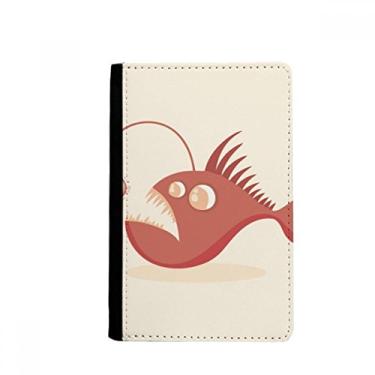 Imagem de Porta-passaporte bonito com ilustração de peixe porta-passaporte notecase burse capa carteira porta-cartão, Multicolor