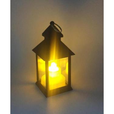 Imagem de Luminária Lanterna Led Decoração Vela De Led Lampião Wm-1159 - Bazar