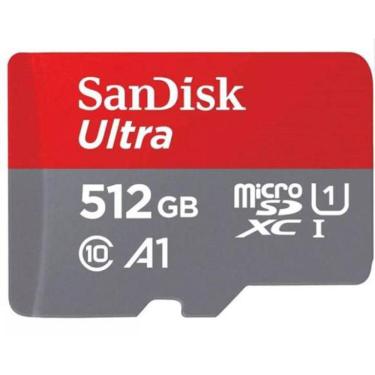 Imagem de Cartão Memória Sandisk 512Gb Ultra Microsdxc Uhs-I Adaptador
