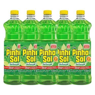 Imagem de Kit Desinfetante Pinho Sol Limão 1l com 5 unidades
