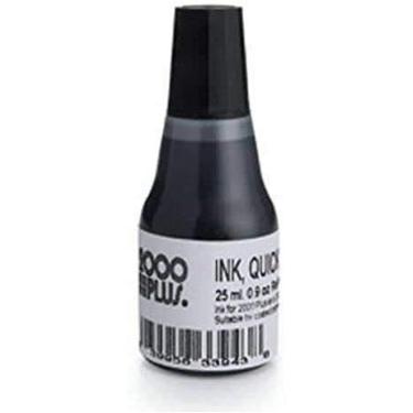 Imagem de 2000 Plus Refil de tinta de secagem rápida, tinta para carimbos pré-tinta, tinta para papéis brilhantes, tinta para saco com fecho de zíper (tinta azul de secagem rápida)