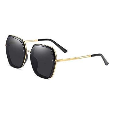 Imagem de Óculos de Sol Feminino Cat Eye Banned 1976 Gradiente com Proteção Uv400 Polarizados (C5)