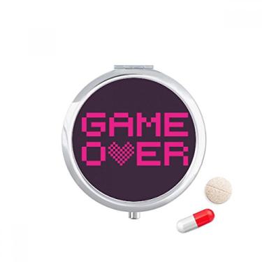 Imagem de Caixa de comprimidos Pink Game Over Pixel para guardar remédios