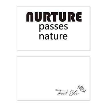 Imagem de Citação "Nurture Passes" Cartão de agradecimento Nature, Papel de aniversário, agradecimento de casamento