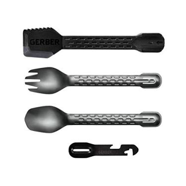 Imagem de Gerber Gear 31-003463N ComplEAT Conjunto de utensílios de cozinha para acampamento, Ônix